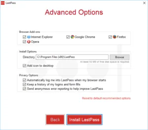 Descărcați și instalați LastPass, manualul de utilizare