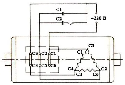 Свързване на трифазен двигател към еднофазна верига, инструкции и съвети