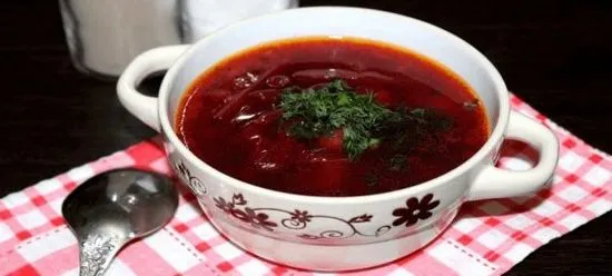 Супа от цвекло без зеле - проста и вкусна постна рецепта