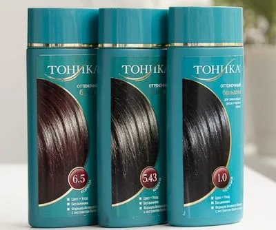 Balsam tonic colorat. Paleta, compozitie, fotografii inainte si dupa, instructiuni de aplicare, pentru blonde, brunete. Recenzii