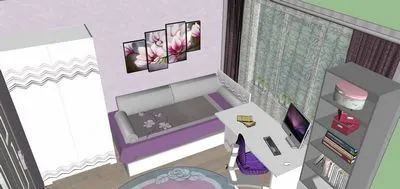 Design online de camere folosind un planificator, design interior 3D