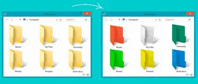 Programe gratuite pentru a schimba culoarea folderului Windows 10