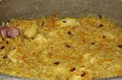 Uzbek Pilaf - rețeta potrivită din pui de casă