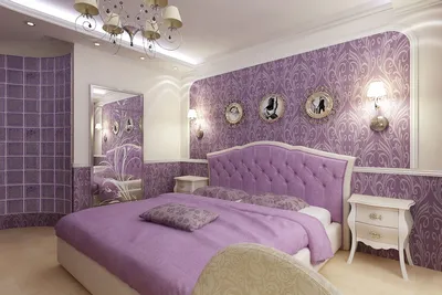 Design dormitor în tonuri de liliac, combinații armonioase de nuanțe de lavandă și violet