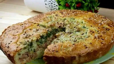 Пълнена баница със зеле на кефир във фурната, бързи и вкусни рецепти за зелева баница