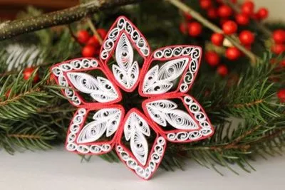 Produse de quilling pentru Anul Nou pentru începători