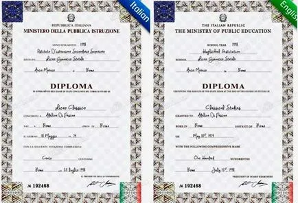 Educație gratuită superior și de formare în Italia