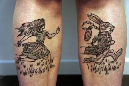 100 tatuaj bazat pe Alice in Wonderland