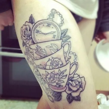 100 tatuaj bazat pe Alice in Wonderland