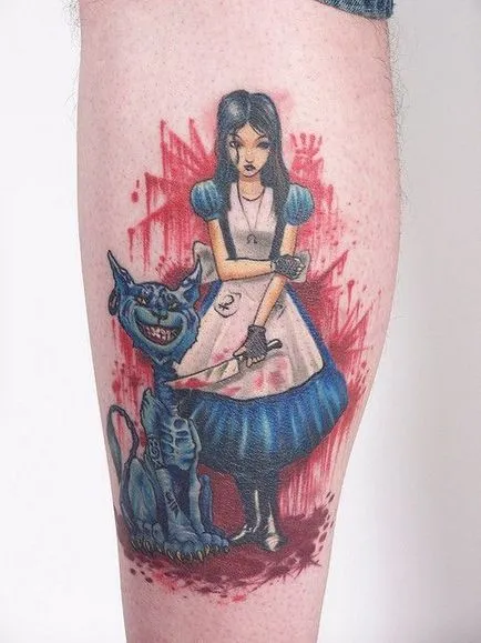 100 Татуировка на базата на Алиса в страната на чудесата