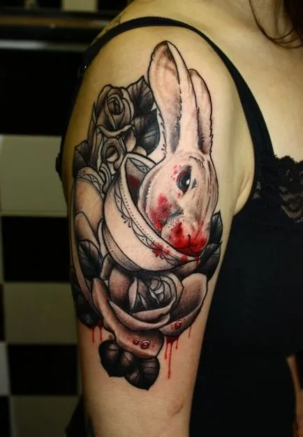 100 tatuaj bazat pe Alice in Wonderland