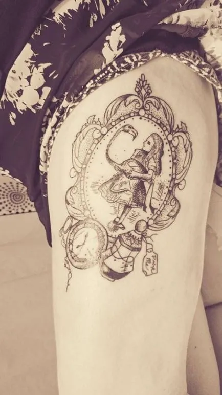 100 tatuaj bazat pe Alice in Wonderland