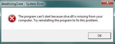 Remediem eroarea lipsă xlive.dll