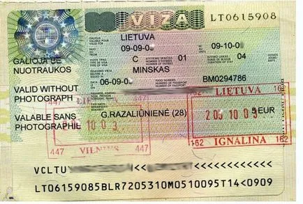 Cerere de o viză Schengen în Lituania pentru ambasada sau VC