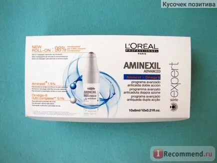 Ампули против коса Л'Ореал професионален Aminexil напреднали (серия експерт) - «Aminexil от