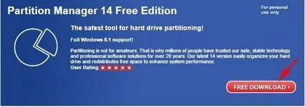 Cum să măriți unitatea D în detrimentul unității cu Partition Manager 14 Free Edition