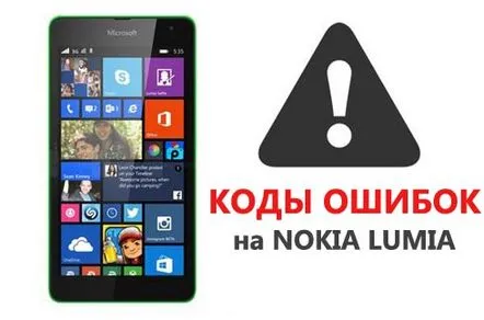 Coduri de eroare pe Nokia Lumia și Windows Phone