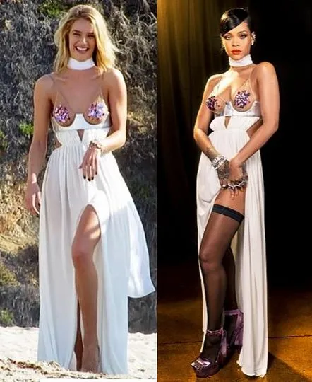 Rosie Huntington-Whiteley vs. Rihanna stil bătălie