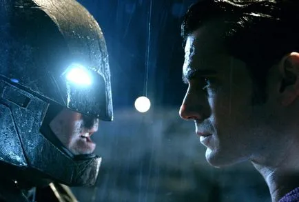 Батман и Супермен победа супергерой по време на битка, кино-PS