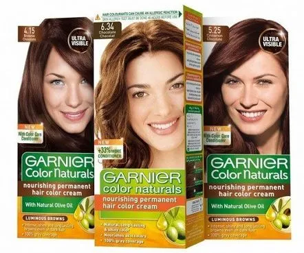 Vopsea paleta de culori Garnier Color Naturals (foto)