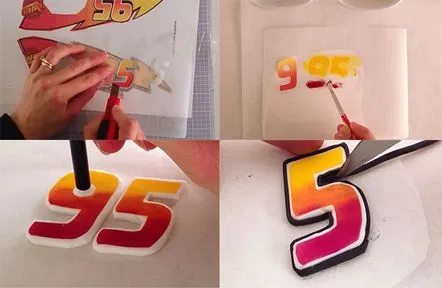 Clasa de master Cake Lightning McQueen Pas cu pas