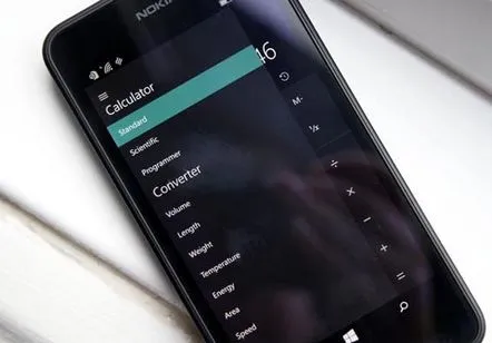 Calculator Windows 10 pentru dispozitive mobile