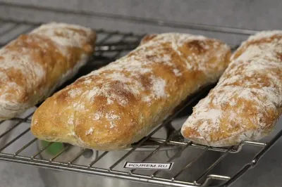 Ciabatta - lépésről lépésre recept, hogyan kell főzni fotókkal