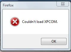 Nu s-a putut încărca XPCOM. Cum se remediază