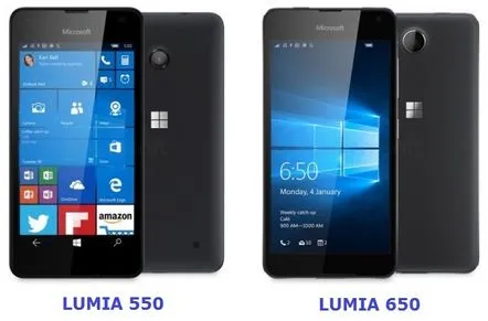 Lumia 650 vs Lumia 550 - comparație a smartphone-urilor cu Windows 10