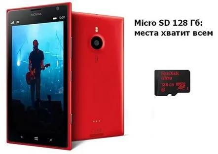 Card SD de 128 GB pentru Lumia. Cum să măresc memoria