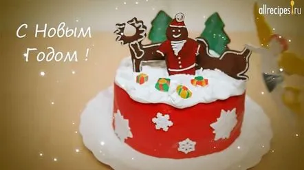 Decoratiuni pentru tort de Revelion din mastic si turta dulce