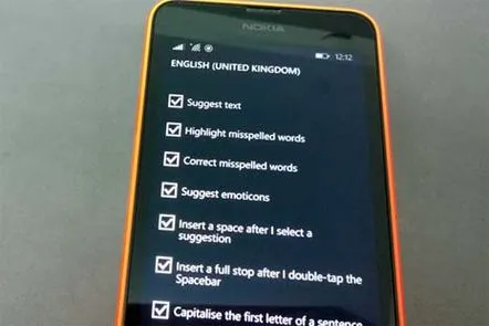 Tastatură Windows Phone 8.1 - Instrucțiuni de tastare rapidă