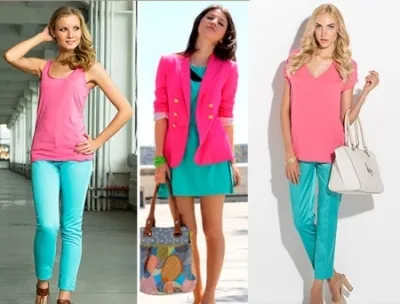 Culoare „aqua“ de îmbrăcăminte - o combinație de modul în care fetele și femeile sunt ecran-string - Doamnelor