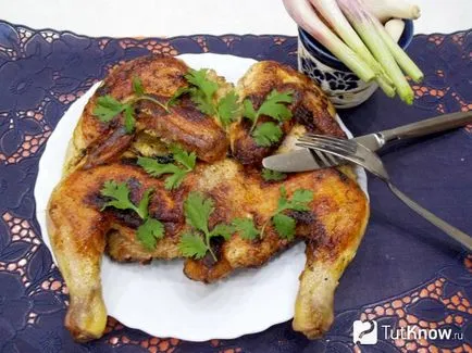 Csirke Tabaka, hogyan kell főzni a mártásban