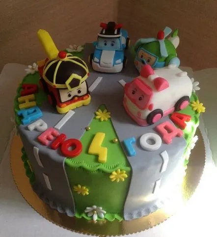 Cake Robocars din mastic Clasa de master pas cu pas Lecție de modelare