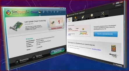 Actualizare automată a driverelor folosind programe Slim Drivers și Advanced Driver Updater
