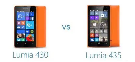 Lumia 430 vs Lumia 435 care este mai bine să cumpărați