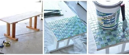 Készíts egy mozaik asztal a kertben részletes mester osztály - saját kezűleg