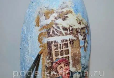 Decoupage toalettpapír palack (master class), egy doboz ötletek és műhelyek