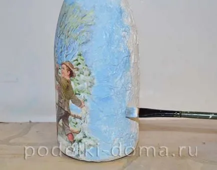 Decoupage toalettpapír palack (master class), egy doboz ötletek és műhelyek