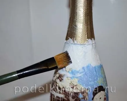 Decoupage toalettpapír palack (master class), egy doboz ötletek és műhelyek