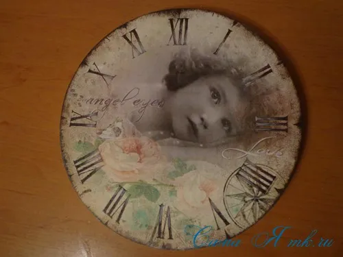 Decoupage órák - Angel Eyes, magam