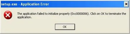 Eroare la pornirea programului 0xc0000006