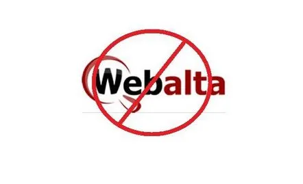 Cum să eliminați definitiv Webalta din browser