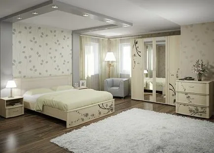 Design dormitor în stilul clasic și contemporan, alegerea de tapet de culoare, mobilier, perdele și decor, foto