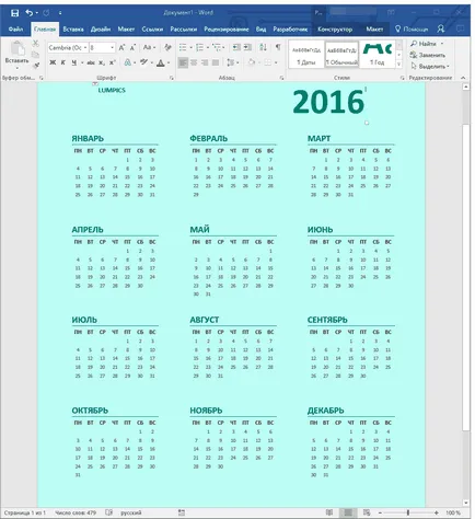 Cum se imprimă calendarul