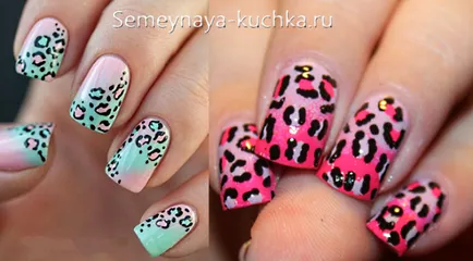 Cifrele de pe unghii leopard