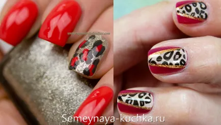 Cifrele de pe unghii leopard
