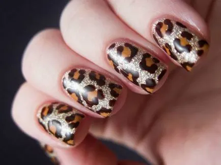 Cifrele de pe unghii leopard Cifrele de pe unghii leopard