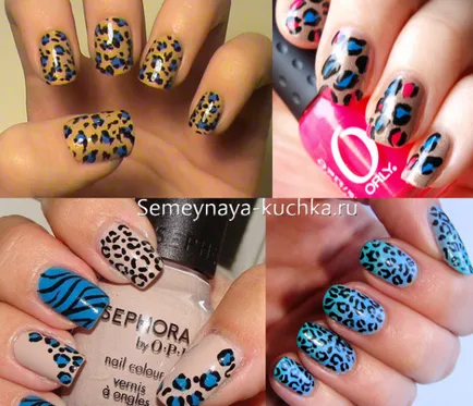 Cifrele de pe unghii leopard
